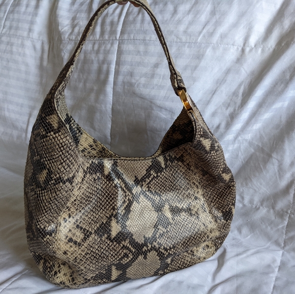 Michael Kors Python Print Bag - Picture 3 of 16